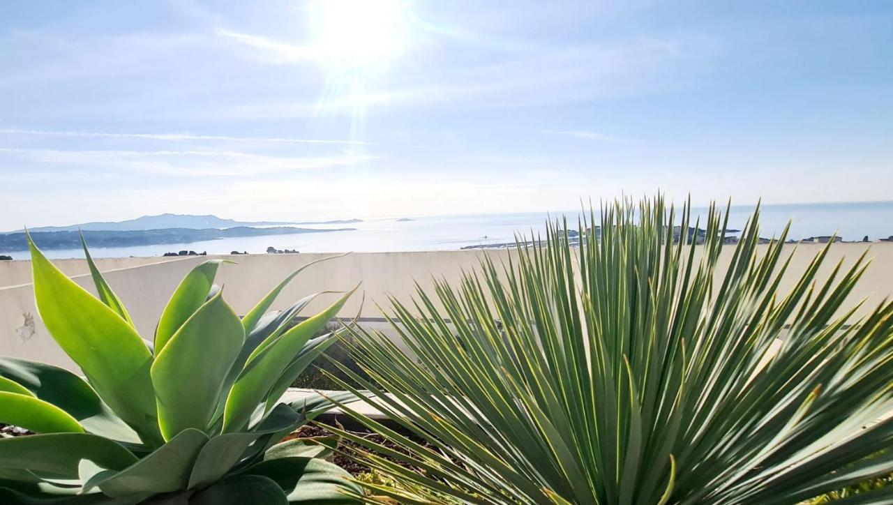 Vue Mer Panoramique - Grande Terrasse Et Piscine 방돌 외부 사진